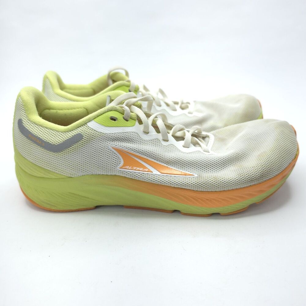 Altra Rivera 3 Womens Size 7.5 White Green Orange Running Walking Shoes Sneakers